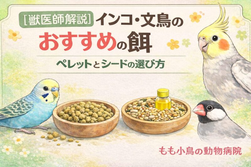 獣医師解説】インコ・文鳥のおすすめの餌｜ペレットとシードの ...